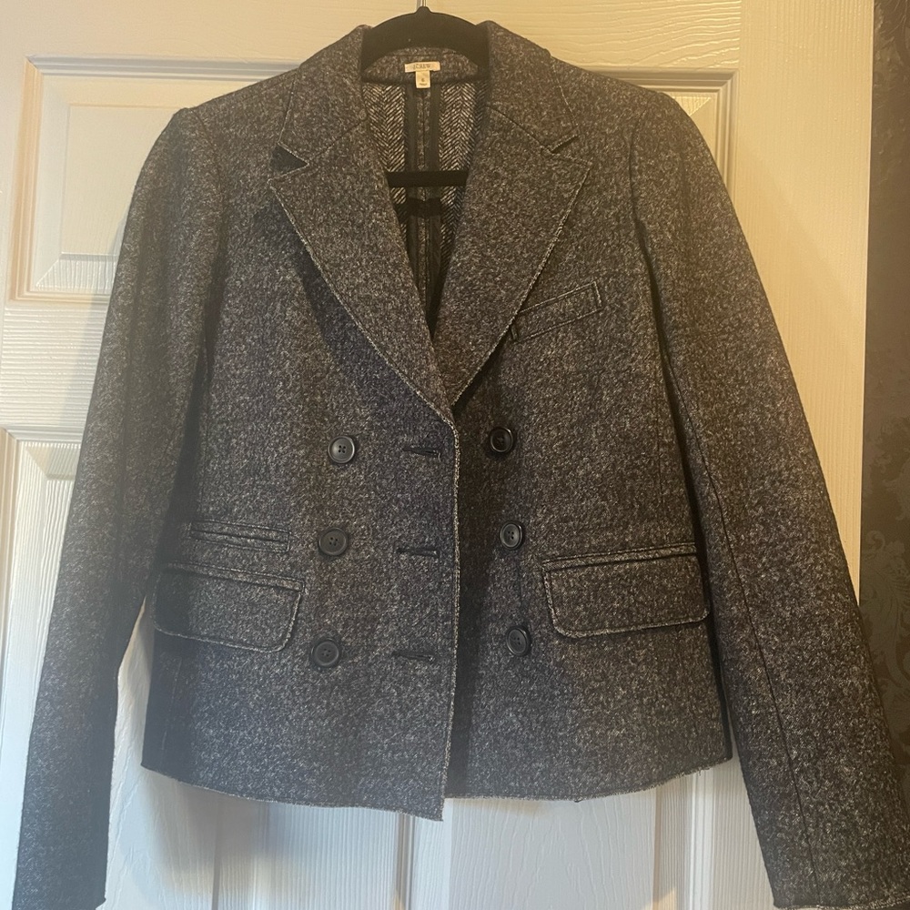 J Crew grey jacket/blazer-size 6